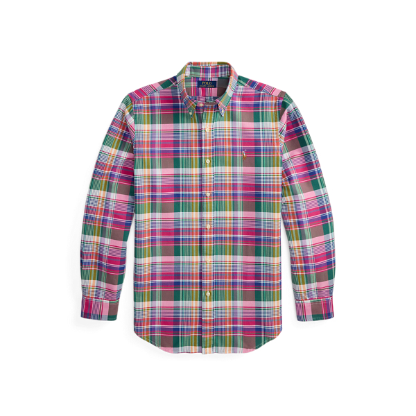 Camicia Oxford a quadri Custom-Fit Ralph Lauren