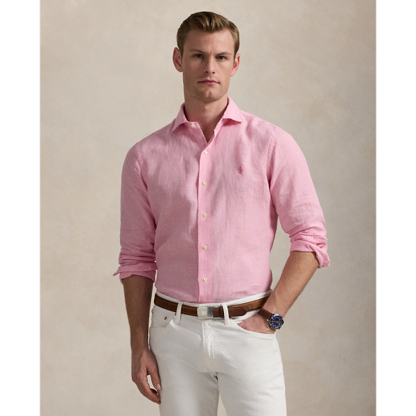Chemise en lin coupe ajustée - Polo Ralph Lauren - Modalova