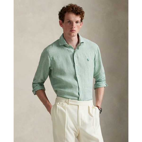 This shirt is made with ultralightweight linen and embroidered on the chest with our signature Pony.