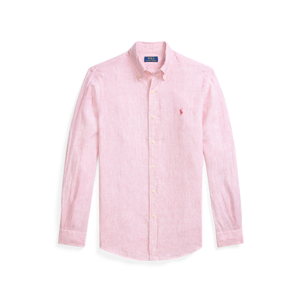Chemise rayée Custom Fit en lin - Polo Ralph Lauren - Modalova