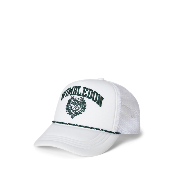 Ralph Lauren Wimbledon Trucker Cap In White