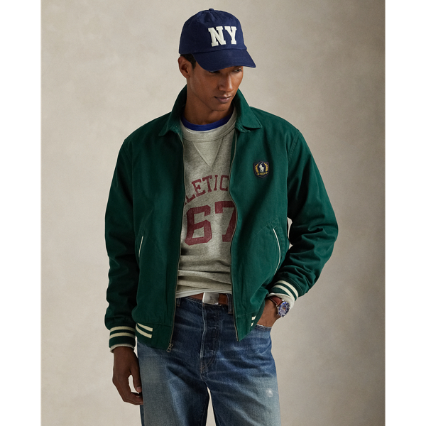 Ralph Lauren Pony-patch Twill Jacket In Green