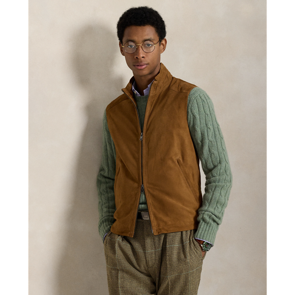 Gilet en daim - Polo Ralph Lauren - Modalova