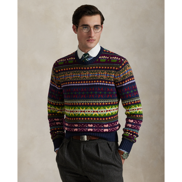 Pull Fair Isle en coton mélangé - Polo Ralph Lauren - Modalova