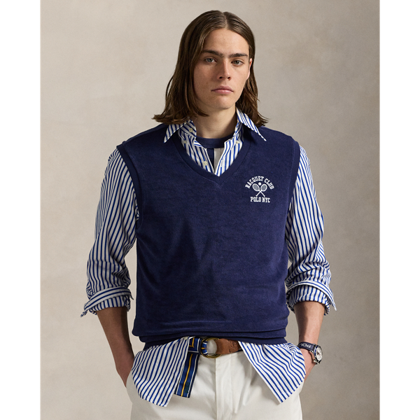 Débardeur brodé en coton éponge - Polo Ralph Lauren - Modalova