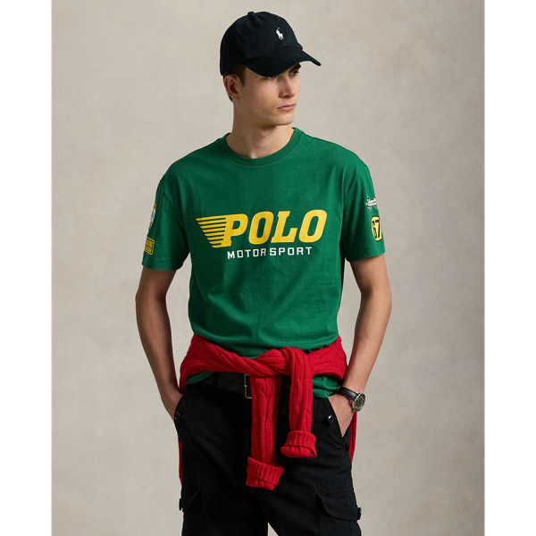Ralph Lauren Classic Fit Jersey Graphic T-shirt In Green