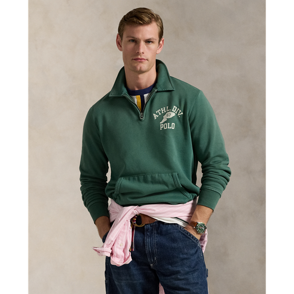 Fleece Graphic Collared Sweatshirt - Polo Ralph Lauren - Modalova