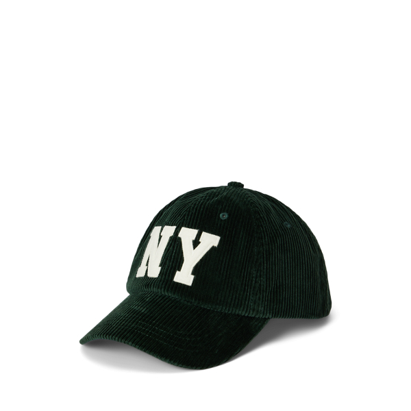 Ralph Lauren Ny Patch Corduroy Ball Cap