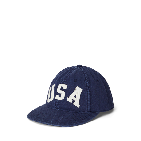 Casquette à appliqué en sergé - Polo Ralph Lauren - Modalova