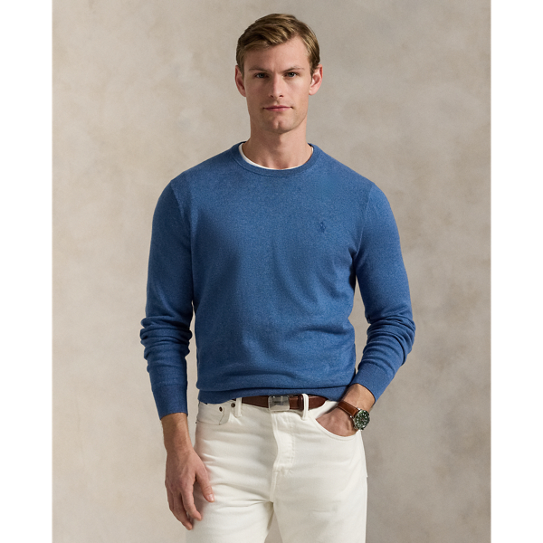 Pull col rond en coton et cachemire - Polo Ralph Lauren - Modalova