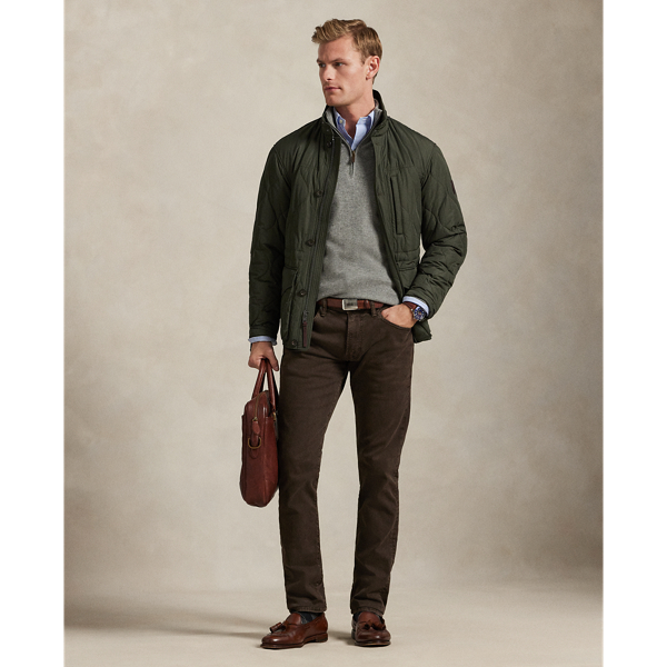 Ralph Lauren Sullivan Slim Garment-dyed Stretch Jean In Gray