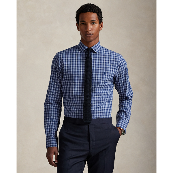 This shirt's poplin fabric combines soft, breathable cotton with extra stretch for added comfort. At the left chest, it is intricately embroidered with our signature Pony for an iconic finish.