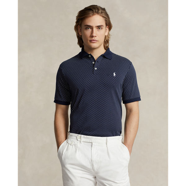 Polo Custom Slim Fit à pois coton doux - Polo Ralph Lauren - Modalova
