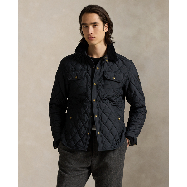 Ralph Lauren The Beaton Quilted Jacket In Black