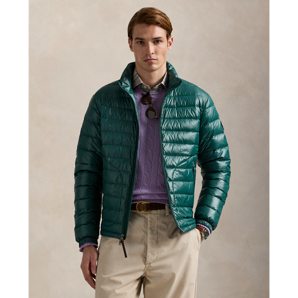 Ralph Lauren The Stewart Glossed Down Jacket In Green