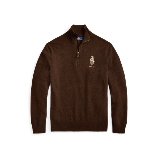 This jumper is finely knit using Italian wool yarn and embroidered with our beloved mascot, the Polo Bear.