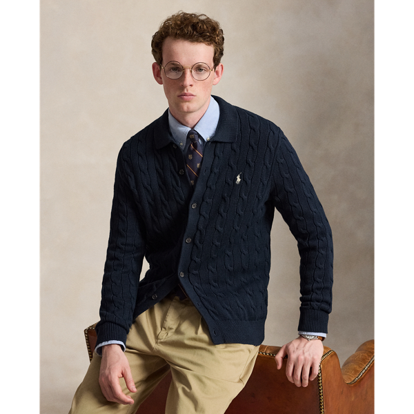 Cable-Knit Cotton Cardigan