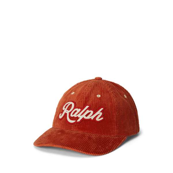 Ralph Lauren The Ralph Logo Corduroy Ball Cap In Red