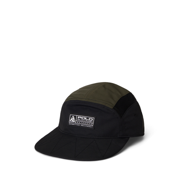 Ralph Lauren Color-blocked Mesh-paneled Cap In Multi