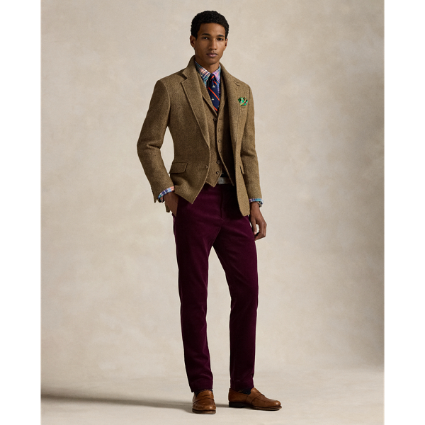 Ralph Lauren Andover Slim Fit Stretch Corduroy Pant In Red
