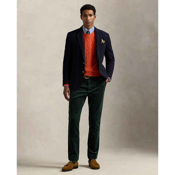 Ralph Lauren Andover Slim Fit Stretch Corduroy Pant In Green