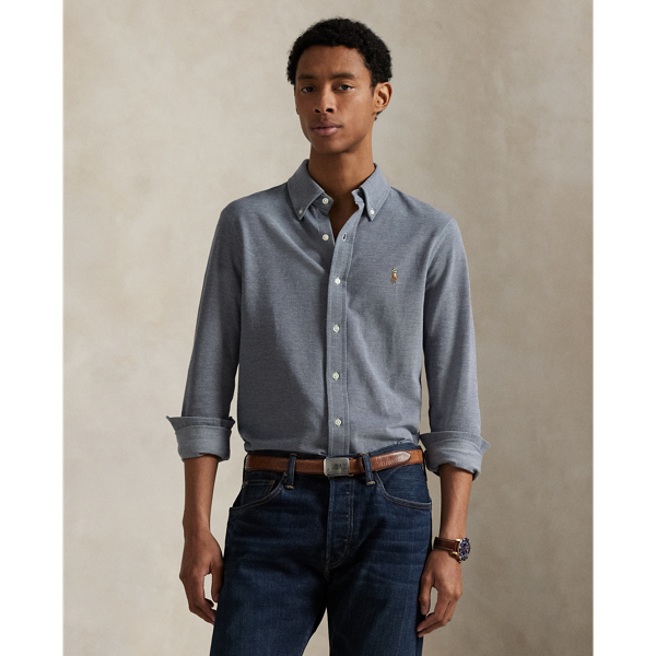 Chemise Oxford en jersey - Polo Ralph Lauren - Modalova