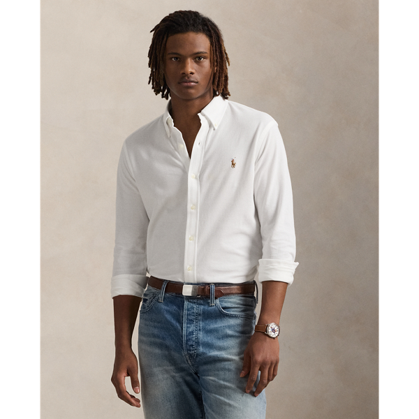 Chemise Oxford en jersey - Polo Ralph Lauren - Modalova