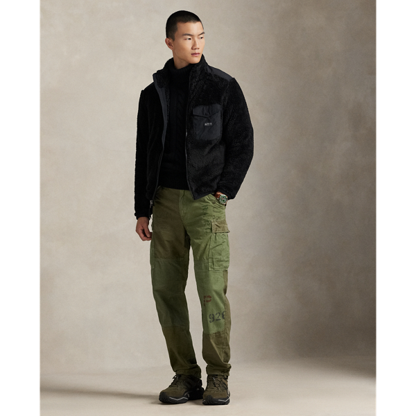 Ralph Lauren Classic Fit Patchwork Cargo Pant In Green