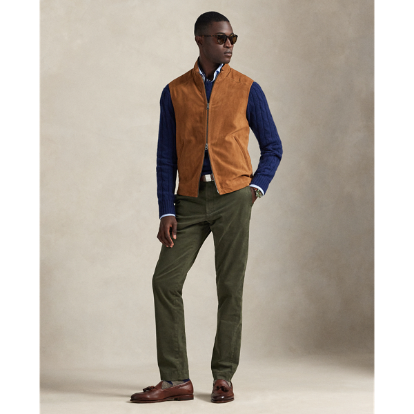 Ralph Lauren Jarrett Slim Fit Sateen Pant In Green