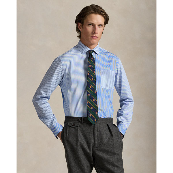 Ralph Lauren Classic Fit Striped Fun Shirt In Blue