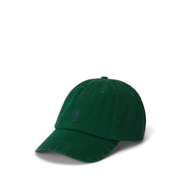 Ralph Lauren Embroidered Twill Ball Cap In Green