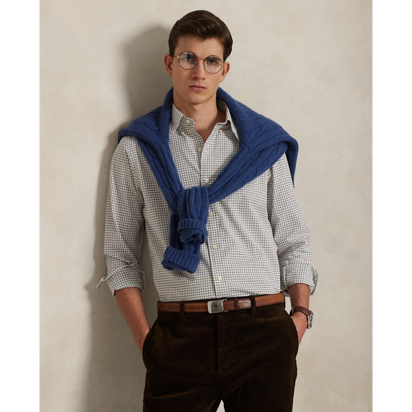 Ralph Lauren Classic Fit Tattersall Poplin Shirt In Multi