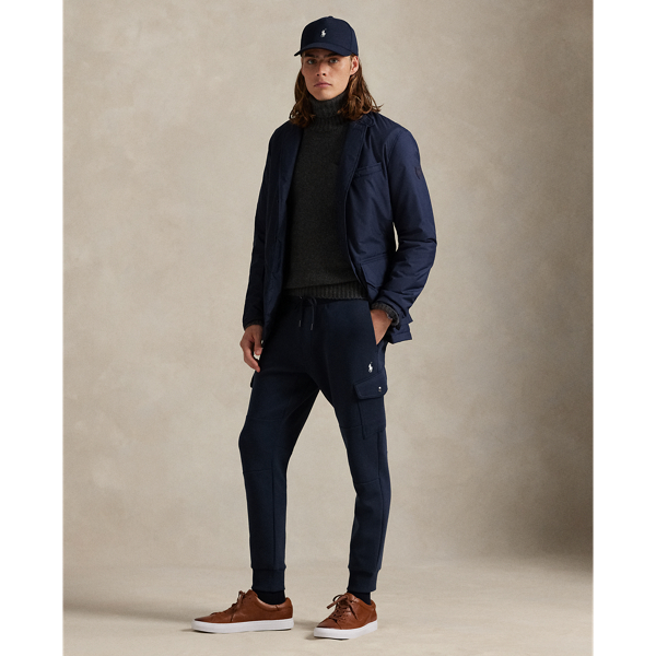 Ralph Lauren Double-knit Cargo Jogger Pant In Blue