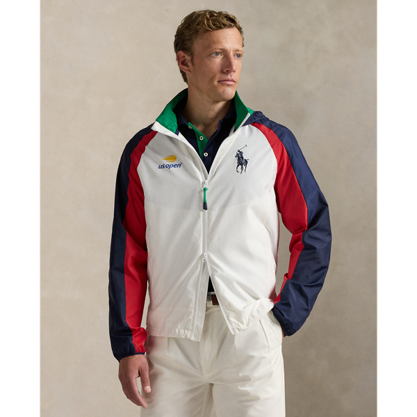 Ralph Lauren Us Open Umpire Hooded Jacket In White
