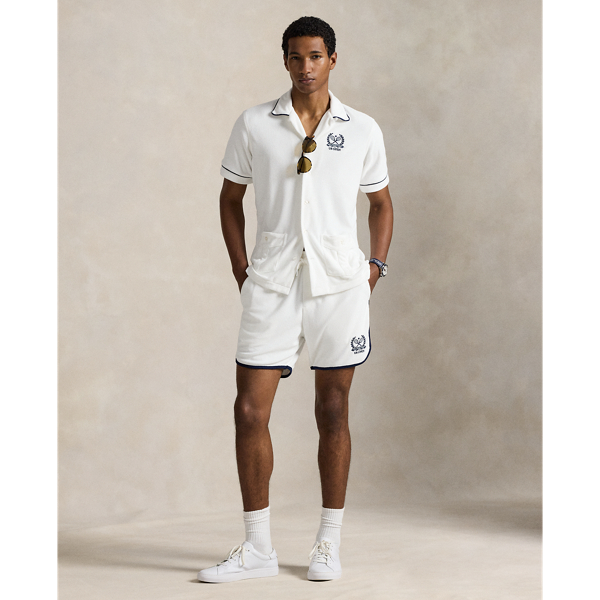 Ralph Lauren Us Open 4.5-inch Terry Short In White