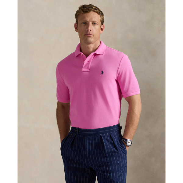 Ralph Lauren Us Open Mesh Polo Shirt In Pink
