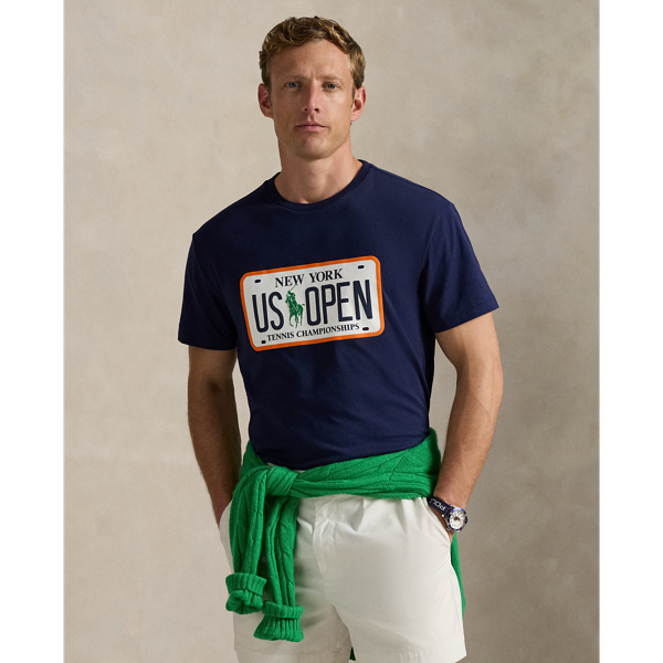 Ralph Lauren Us Open Classic Fit Jersey T-shirt In Blue