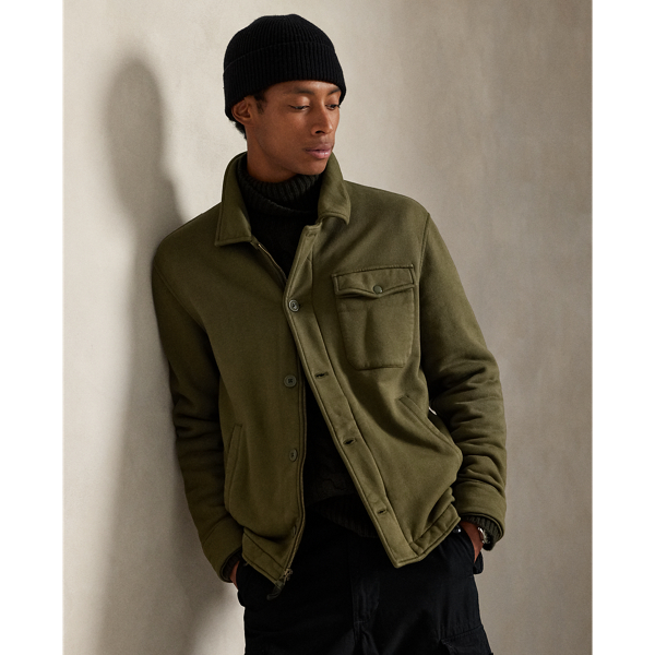 Ralph Lauren Fleece Deck Jacket In Green