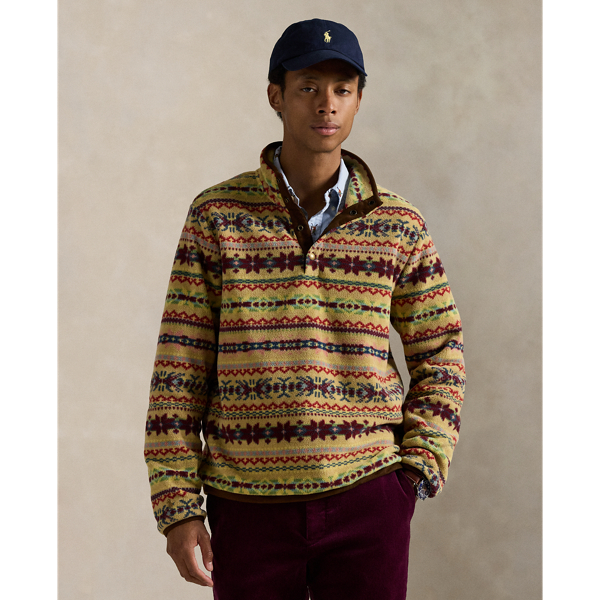 Ralph Lauren Fair Isle-inspired Fleece Pullover In Multi