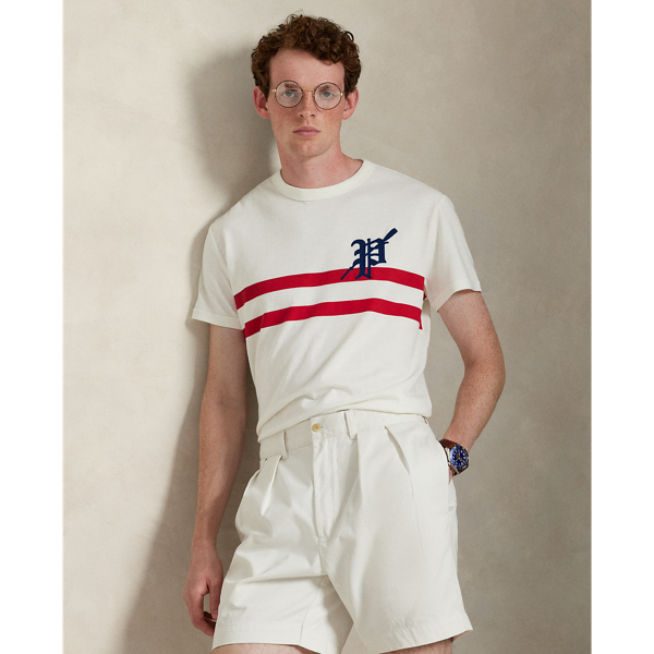 Ralph Lauren Standard Fit Jersey Graphic T-shirt In Purple