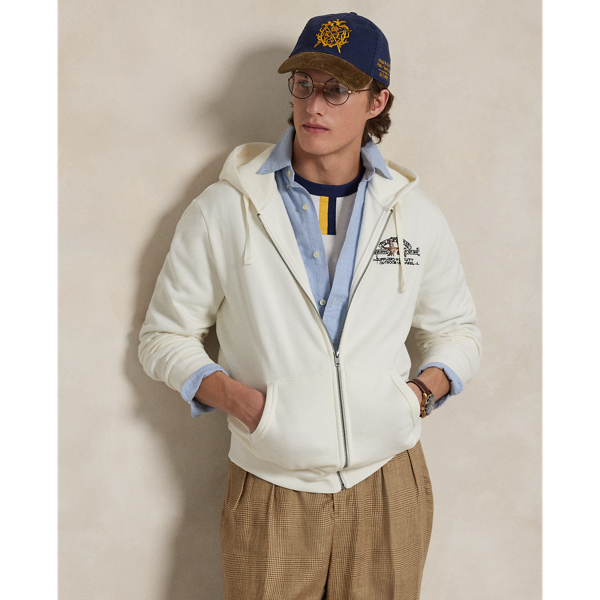 Made with cotton-blend fleece, this full-zip hoodie features "Polo Sportsman" embroidery that's inspired by a graphic from our Autumn 1992 collection.