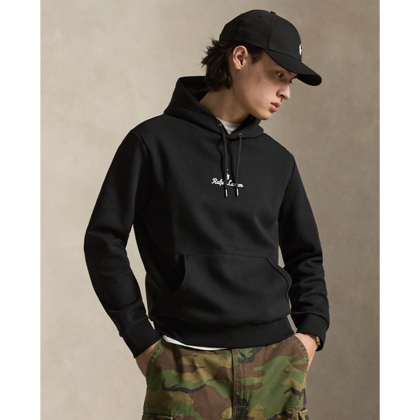 In addition to our signature Pony, this cotton-blend hoodie features our logo embroidered on the front in script letters.