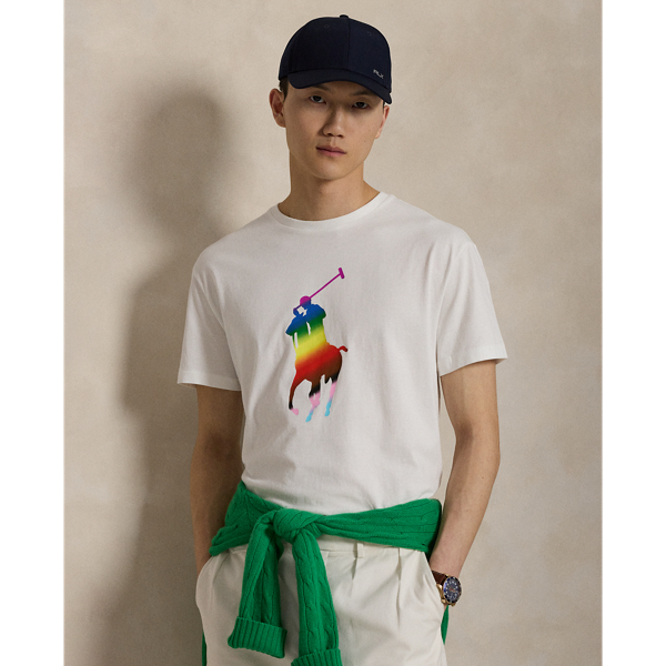 Ralph Lauren Us Open Pride T-shirt In White