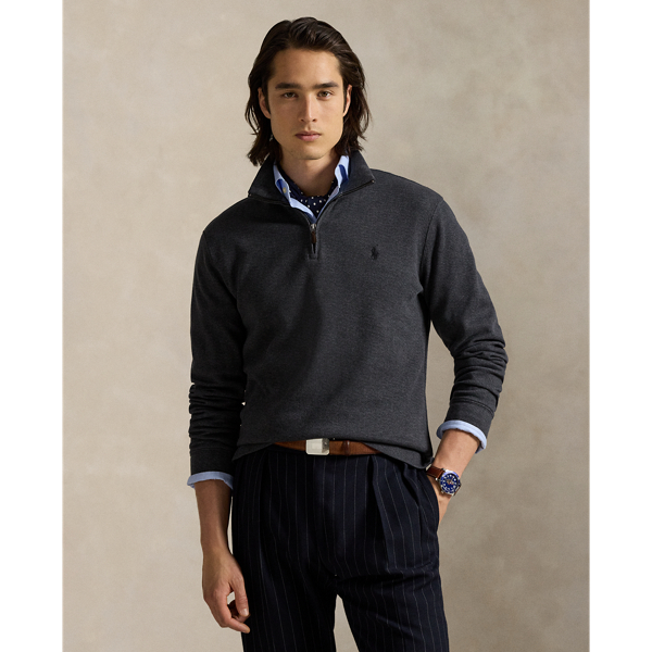 Ralph Lauren Herringbone Estate-rib Pullover In Black