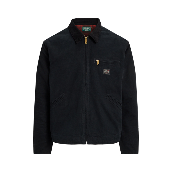 Ralph Lauren Polo Country Canvas Jacket In Black