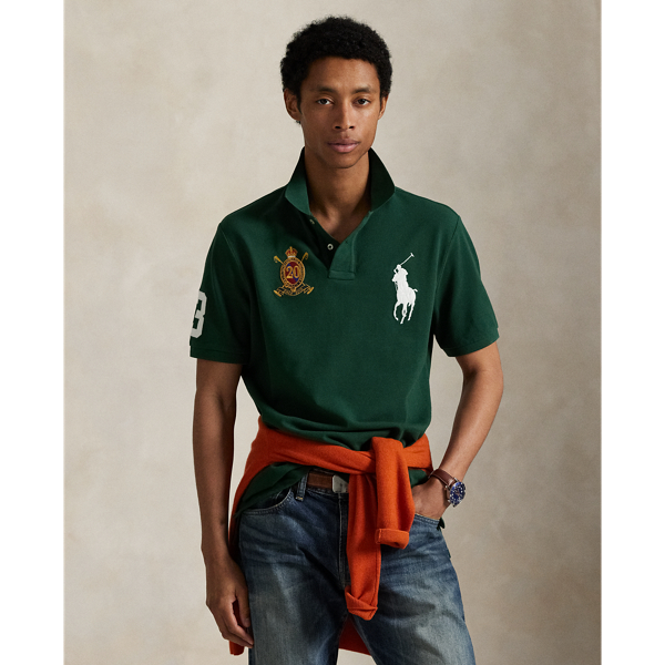 Ralph Lauren Big Pony 20th Anniversary Crest Polo In Green