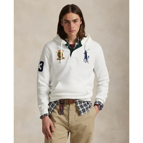 Ralph Lauren Big Pony 20th Anniversary Crest Hoodie In White