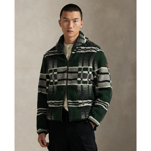 Ralph Lauren Geometric-print Pile Fleece Jacket