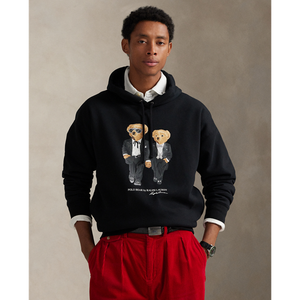 Ralph Lauren The Ralph & Ricky Tuxedo Bear Hoodie In Black
