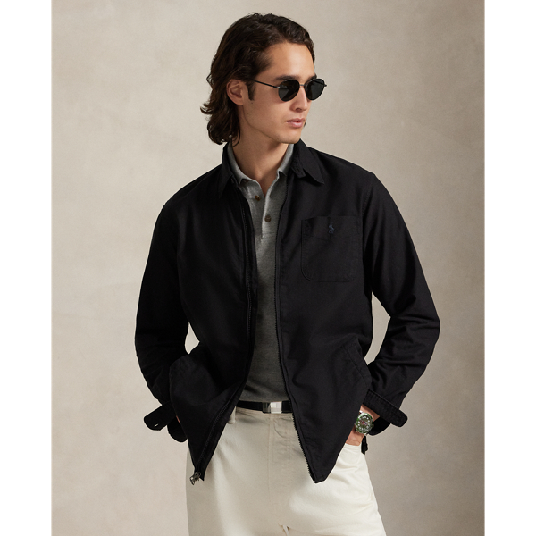 Our oxford cloth is developed with a secret wash, which gives it instant character, ease and a heathered softness, producing what we refer to as "the perfect rumple". The formula is so unique that it's been kept in a safe for more than three decades. This overshirt is crafted from our signature fabric and garment-dyed to create tonal dimension.